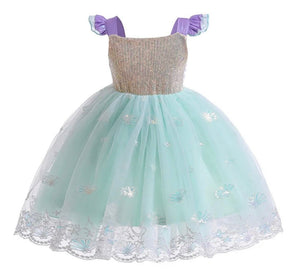 Ariel Pearl Mermaid Princess Birthday Party Dress - Fox Baby & Co