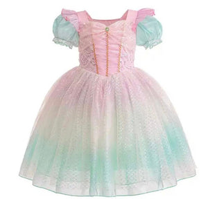 Rainbow Pastel Mermaid Princess Party Dress Costume - Fox Baby & Co