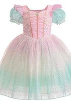 Load image into Gallery viewer, Rainbow Pastel Mermaid Princess Party Dress Costume - Fox Baby &amp; Co
