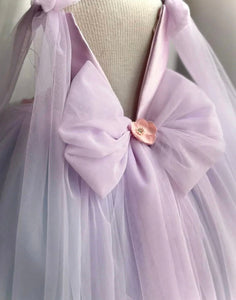 Iris Butterfly Luxe Little Girls Tulle Dress - Lilac - Fox Baby & Co