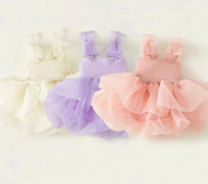 Little girl Mirabelle Tutu Birthday Dres - Pink (pre order) - Fox Baby & Co