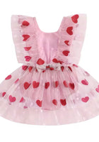 Load image into Gallery viewer, Baby Girl Valentine Red Heart Tutu Romper (pre order) - Fox Baby &amp; Co
