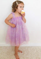 Load image into Gallery viewer, Kids little girls Arabella Tulle Fairy Birthday Dress - Lilac - Fox Baby &amp; Co
