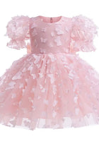 Load image into Gallery viewer, Kids girls Annabella Butterfly Luxe Tulle Dress - Baby Pink - Fox Baby &amp; Co
