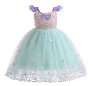 Ariel Pearl Mermaid Princess Birthday Party Dress - Fox Baby & Co