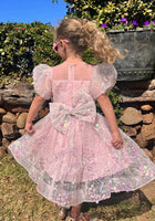 Load image into Gallery viewer, Enchanted Mermaid Sequins Luxe Tulle Dress - Pink (preorder) - Fox Baby &amp; Co
