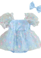 Load image into Gallery viewer, Kids little Girls Clara Tutu Tulle Fairy Romper - Blue - Fox Baby &amp; Co
