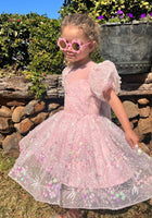 Load image into Gallery viewer, Enchanted Mermaid Sequins Luxe Tulle Dress - Pink (preorder) - Fox Baby &amp; Co
