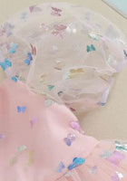 Load image into Gallery viewer, Kids girls Butterfly Shimmer Tulle Dress - Fox Baby &amp; Co
