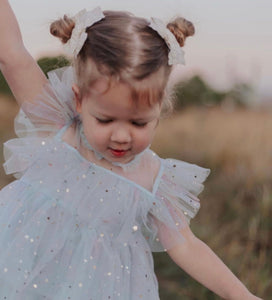 Enchanted Tulle Princess Tulle Birthday Dress Blue - Fox Baby & Co