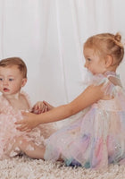 Load image into Gallery viewer, Enchanted Tulle Princess Tulle Birthday Dress Pink Rainbow - Fox Baby &amp; Co
