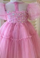 Load image into Gallery viewer, Kid little girl Dusty Rose Pink Fairytale Birthday Tulle Dress - Fox Baby &amp; Co
