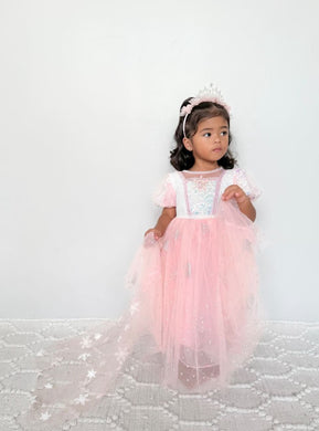 Pink Fairyfloss Princess Birthday Party Dress with cape - Fox Baby & Co