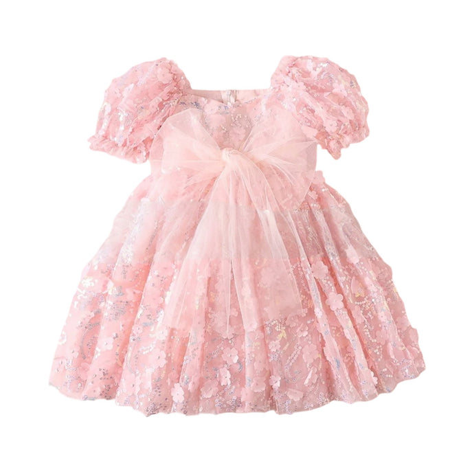 Kids girls Tea Party Tulle Dress - Blush Pink (pre order) - Fox Baby & Co