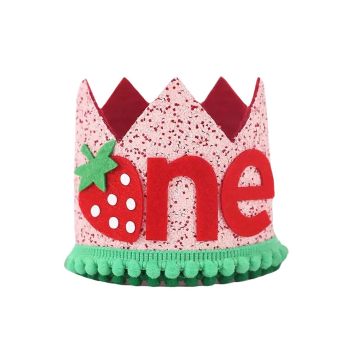 Strawberry Shortcake Birthday Party Crown Hat - Fox Baby & Co