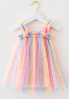 Load image into Gallery viewer, Kids little girls Arabella Tulle Fairy Birthday Dress - Bright Rainbow - Fox Baby &amp; Co
