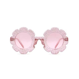 Baby Girl/ Kids Flower Sunglasses -  Pink Glitter