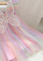 Load image into Gallery viewer, Kids little girls Aurora Tulle Fairy Birthday Dress - Pink Rainbow - Fox Baby &amp; Co
