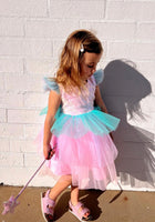 Load image into Gallery viewer, Kid little girl Candyland Tulle Tutu Birthday Dress - Fox Baby &amp; Co
