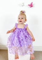 Load image into Gallery viewer, Whimsical Butterfly Tulle Dress - Purple - Fox Baby &amp; Co
