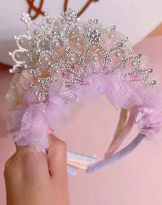 Princess Tulle Birthday Tiara Crown Headband - Fox Baby & Co