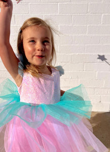 Kid little girl Candyland Tulle Tutu Birthday Dress - Fox Baby & Co