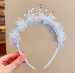 Princess Tulle Birthday Tiara Crown Headband - Fox Baby & Co