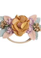Load image into Gallery viewer, Mustard Floral Baby Headband - Fox Baby &amp; Co
