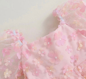 Kids girls Sweetheart Tulle Dress - Pink Rainbow - Fox Baby & Co