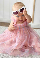 Load image into Gallery viewer, Kids little girls Arabella Tulle Dress - Pink Sparkle - Fox Baby &amp; Co
