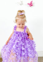 Load image into Gallery viewer, Whimsical Butterfly Tulle Dress - Purple - Fox Baby &amp; Co
