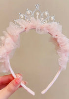 Load image into Gallery viewer, Princess Tulle Birthday Tiara Crown Headband - Fox Baby &amp; Co
