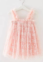Load image into Gallery viewer, Kids little girls Arabella Daisy Tulle Dress - Baby Pink - Fox Baby &amp; Co
