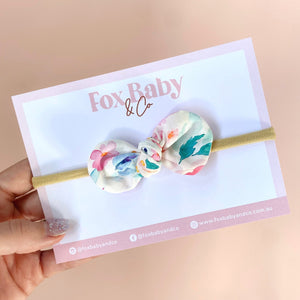 Harper Bow - Dahlia Floral - Fox Baby & Co