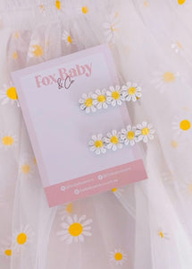 Mini Yellow Daisy Clip Set - Fox Baby & Co