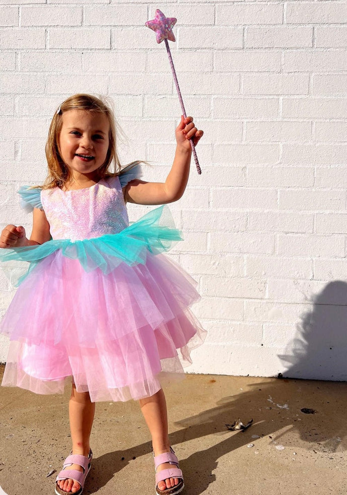 Kid little girl Candyland Tulle Tutu Birthday Dress - Fox Baby & Co