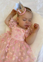 Load image into Gallery viewer, Kids girls Sweetheart Tulle Dress - Pink Rainbow - Fox Baby &amp; Co
