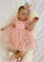 Load image into Gallery viewer, Kids girls Sweetheart Tulle Dress - Pink Rainbow - Fox Baby &amp; Co
