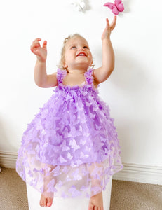 Whimsical Butterfly Tulle Dress - Purple - Fox Baby & Co