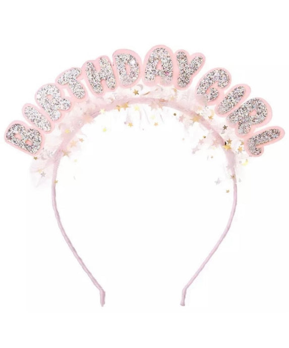 Pink Birthday Girl Crown Headband - Fox Baby & Co