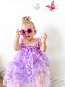 Whimsical Butterfly Tulle Dress - Purple - Fox Baby & Co